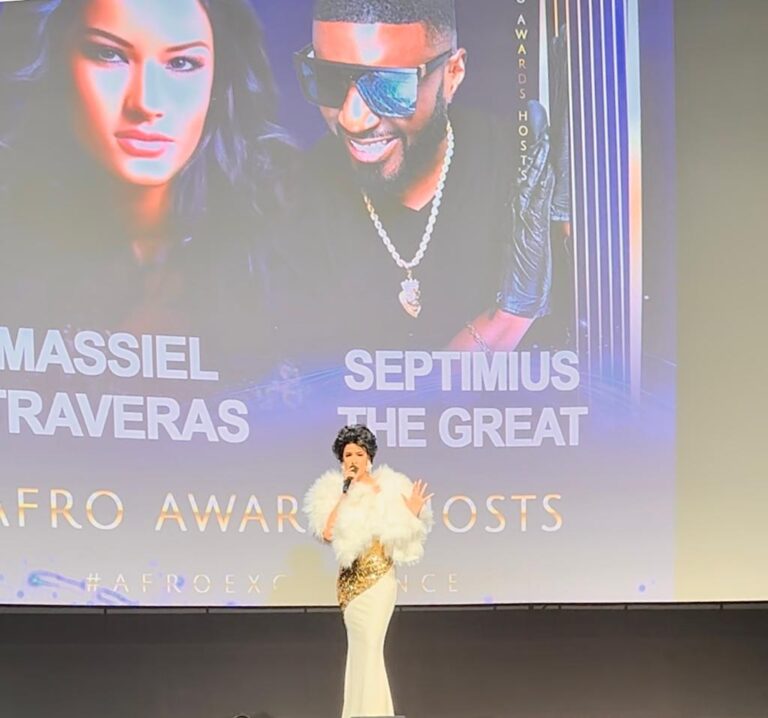 Massiel Taveras fue presentadora oficial de African American Awards 2023