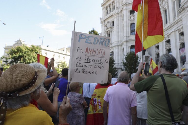 El PP anuncia una protesta en Madrid contra la amnistía en vísperas de la investidura